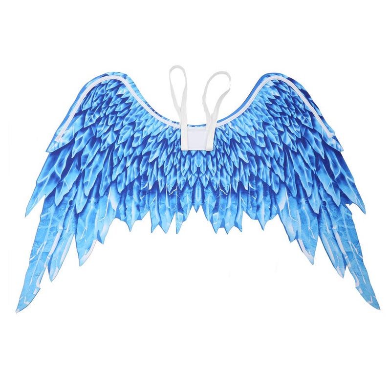 Himine Non-Woven Fabric Festive Party Angel Wings Suitable for Men and Women Decorative Wings (Blue) - Image 2